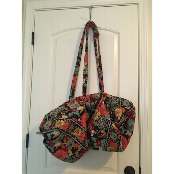Vera Bradley Floral Print Large Duffle Iconic Bag Multi-Color - Picture 4 of 11